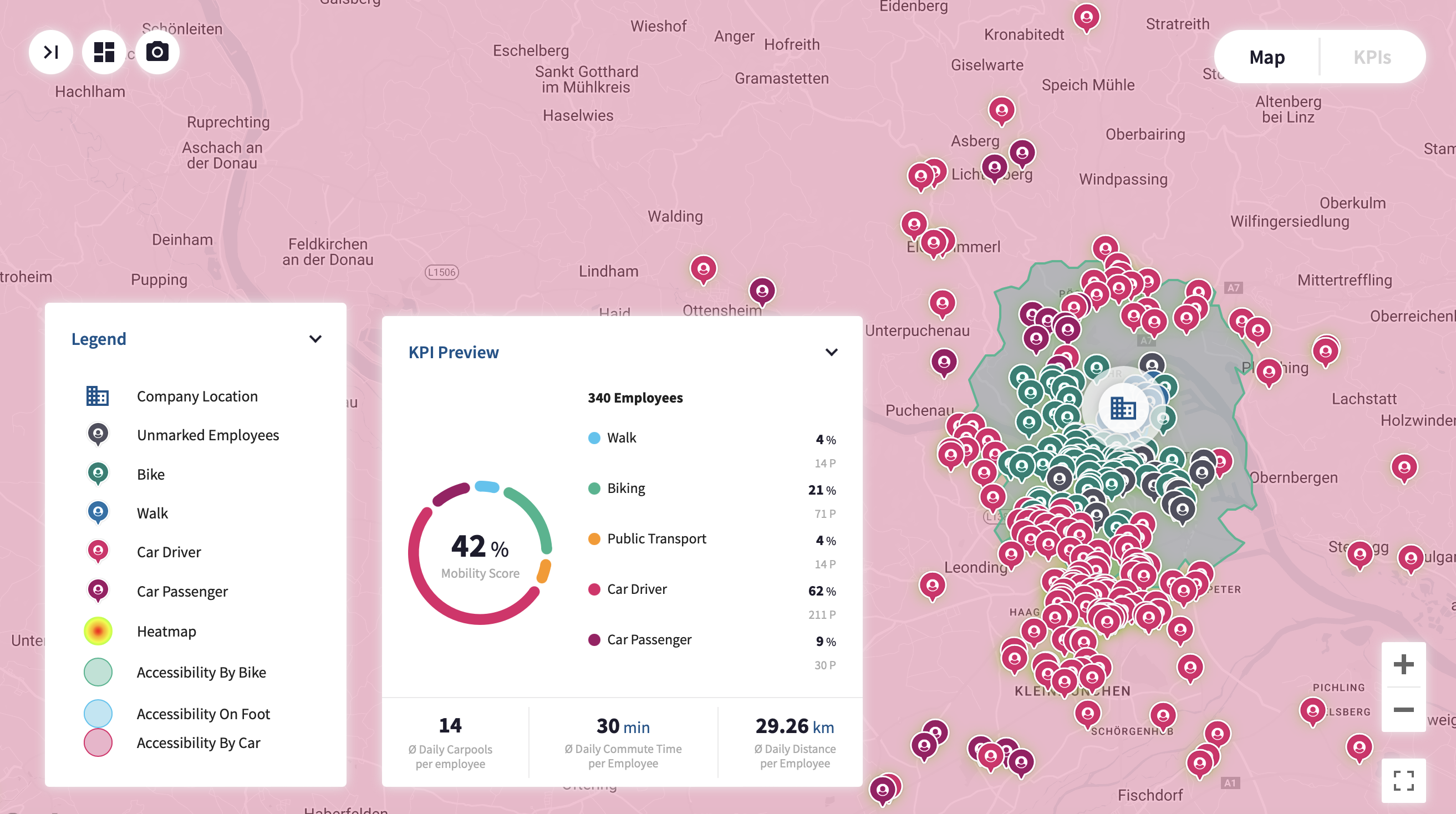 screenshot of Mobility Audit